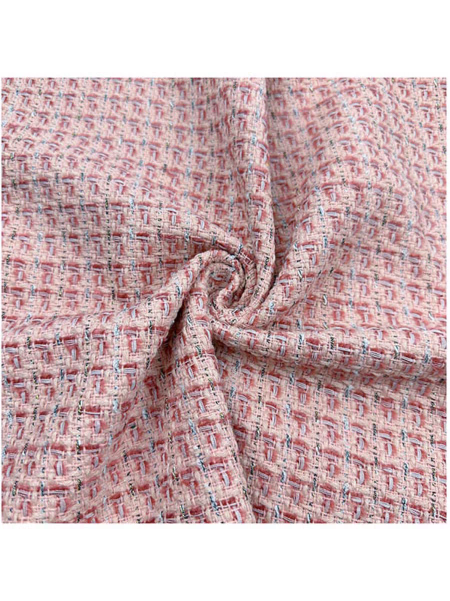 New woven small fragrance fabric fashion clothing designer vest dress DIY handmade tweed fabric
