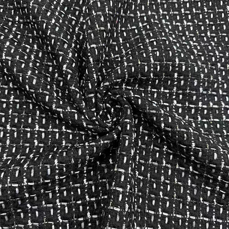 New woven small fragrance fabric fashion clothing designer vest dress DIY handmade tweed fabric