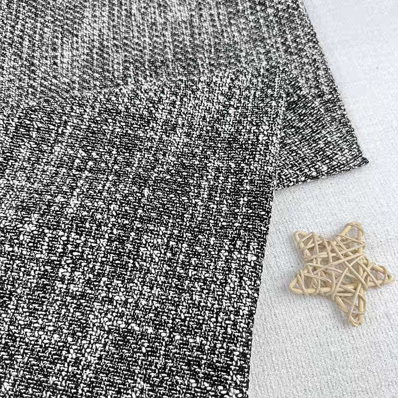 Early summer style woven small fragrant fabric, dark tweed fabric package bouquet handmade DIY clothing jacket