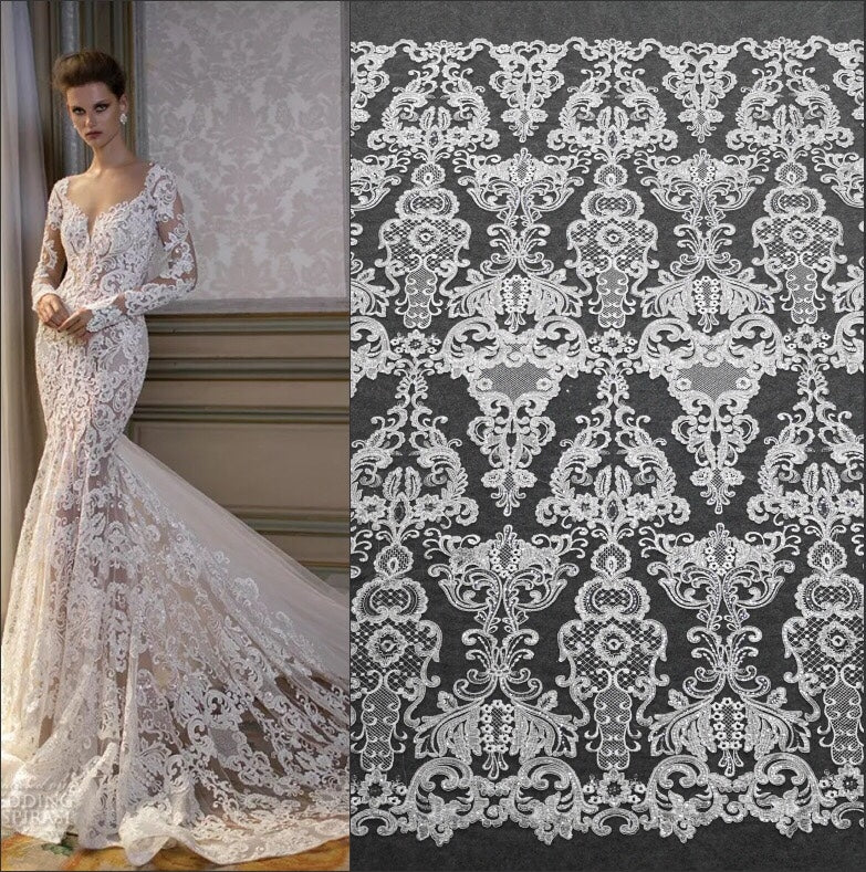 Car bones with sequins high-grade mesh lace fabric European and American brand wedding dress decoration fabric accessories LACE