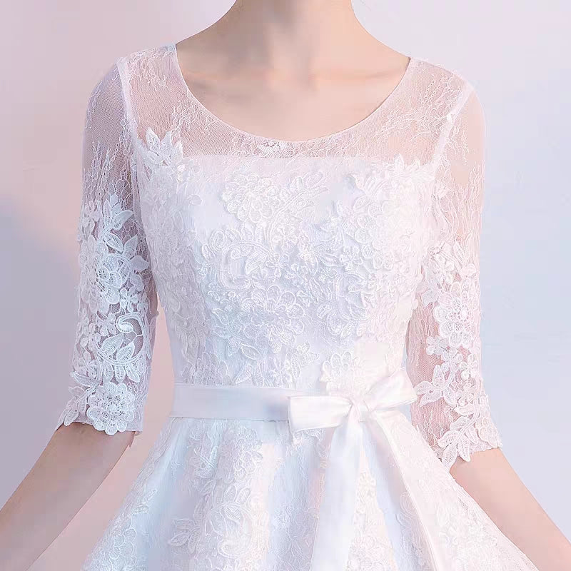 Banquet evening dress women fashion elegant white short