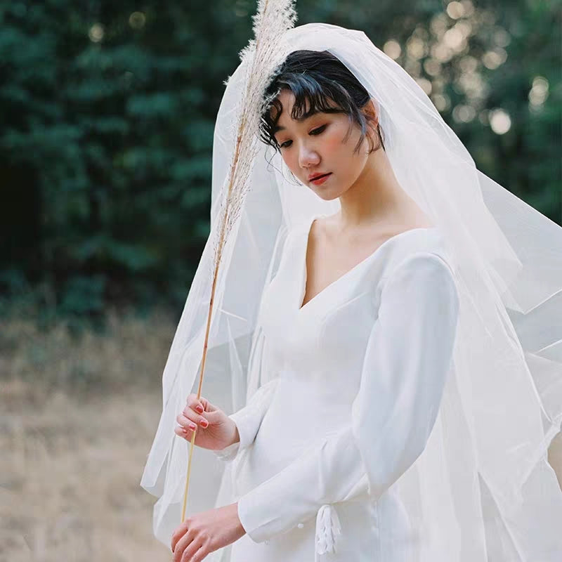 French light wedding dress new bridal travel shooting Sen department simple go out sexy sexy backless dress dress