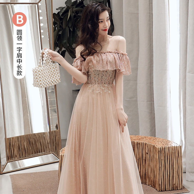 immortal. Summer Sisters'Wedding Dresses Long Graduation Dresses Show Slim Girls