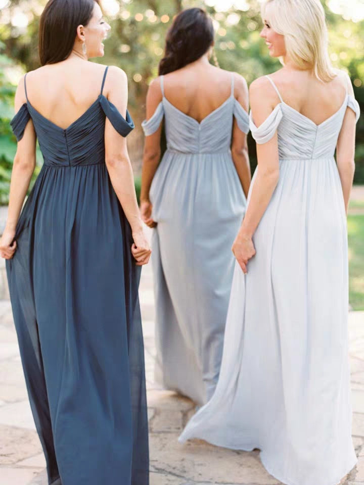 Bridesmaid dress female long chiffon sister long skirt was thin girlfriends small dress bridesmaid dress evening dress Slim