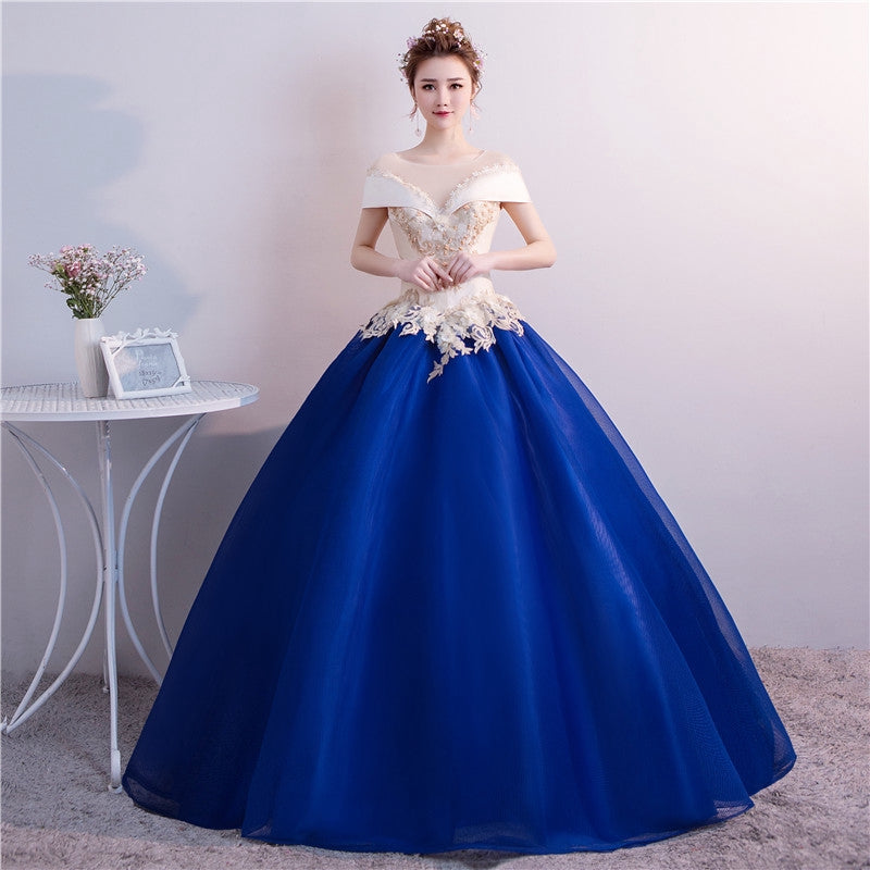 dress female pompous skirt long vocal art examination dress host annual meeting evening dress pompous skirt
