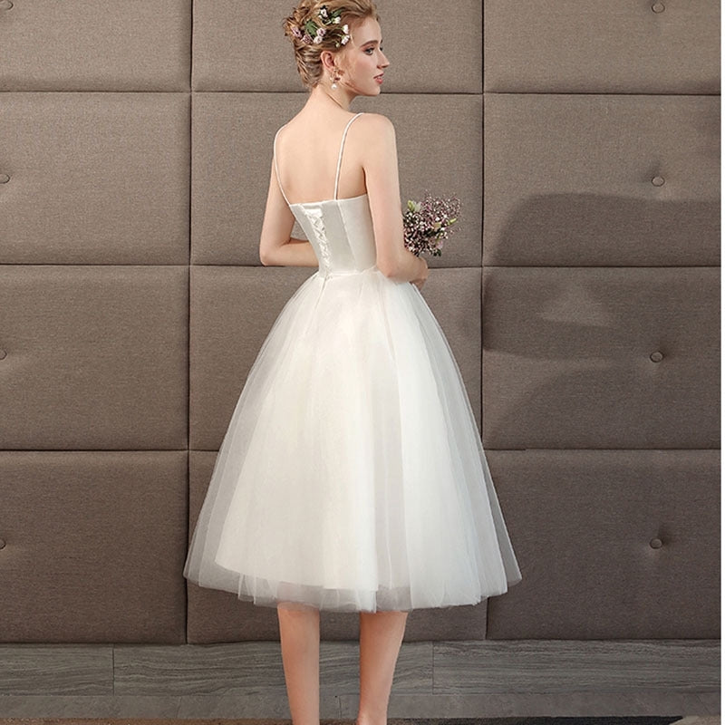 wedding dress bridesmaid dress sling short department of travel