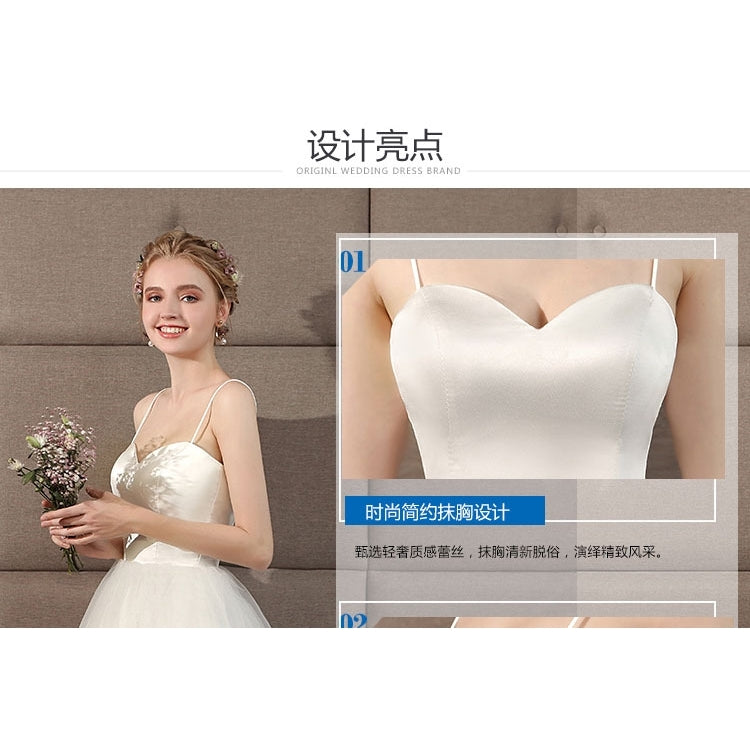 wedding dress bridesmaid dress sling short department of travel