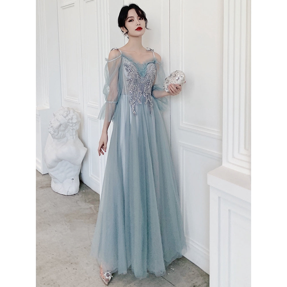 Fried Chicken And Thin Travel Dress Autumn Winter Green Bridesmaid Dress