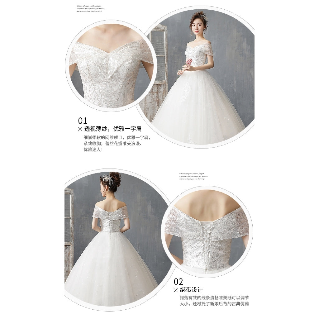 white off shoulder wedding dresses palace thin