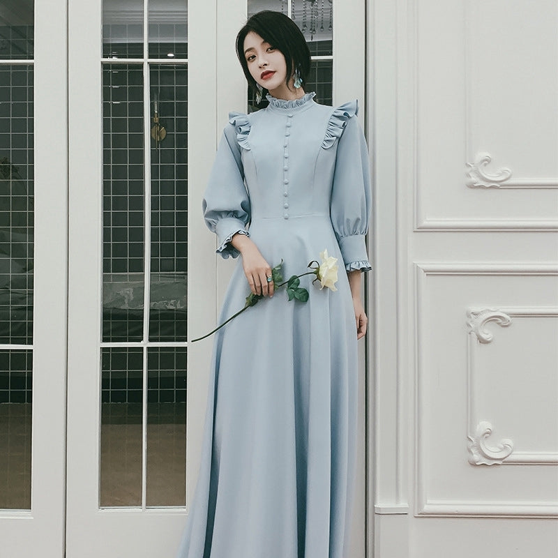 Beautiful Light Moran Bridesmaid Dress Female Winter Bridesmaid Dress Fairy