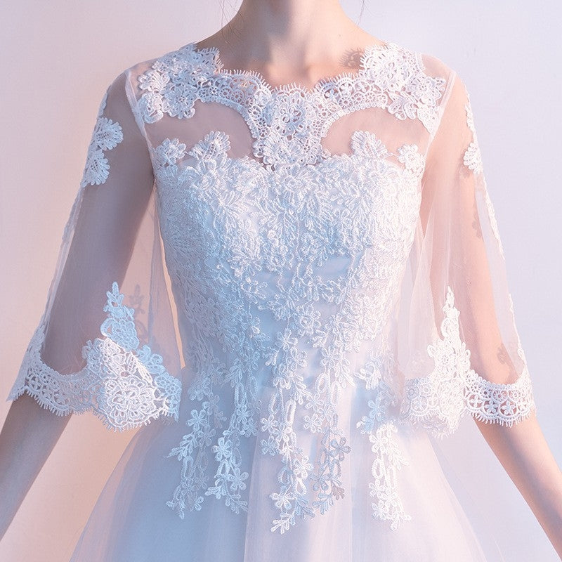 Women White Long Gown Host Dress Birthday Party Dancing Bridle Evenging Gown Model Dress Bridesmaid