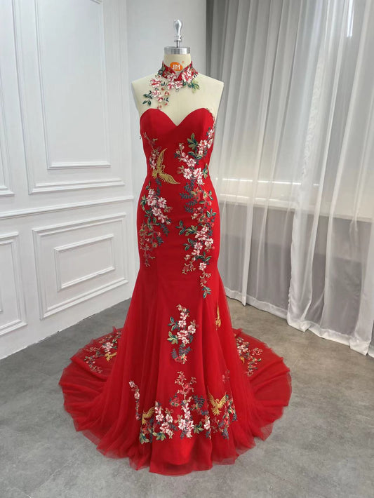 Cheongsham Wedding bridal gown 7-006