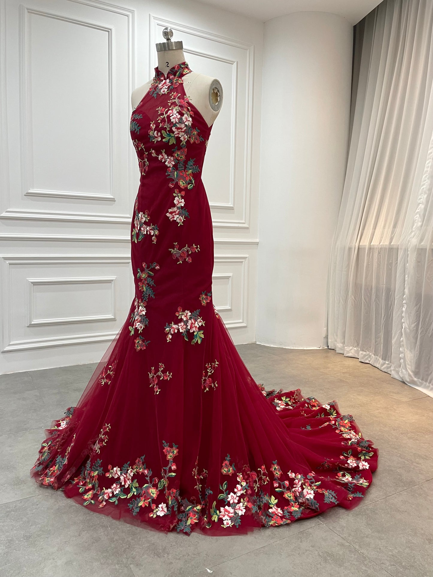 Cheongsham Wedding bridal gown 7-143