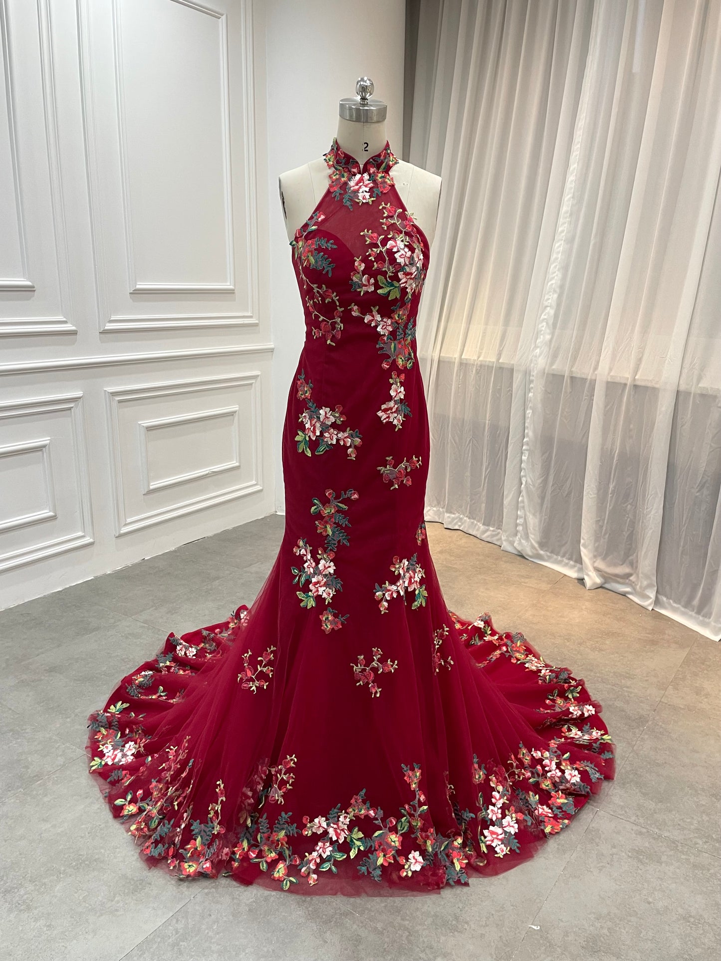 Cheongsham Wedding bridal gown 7-143