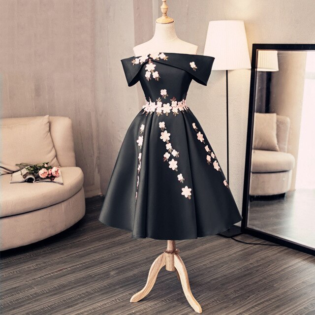 Elegant Students Princess off the Shoulder Dress Party Art Solo Embroidered Dames Jurken Haute Couture Noble GownBirthday A221