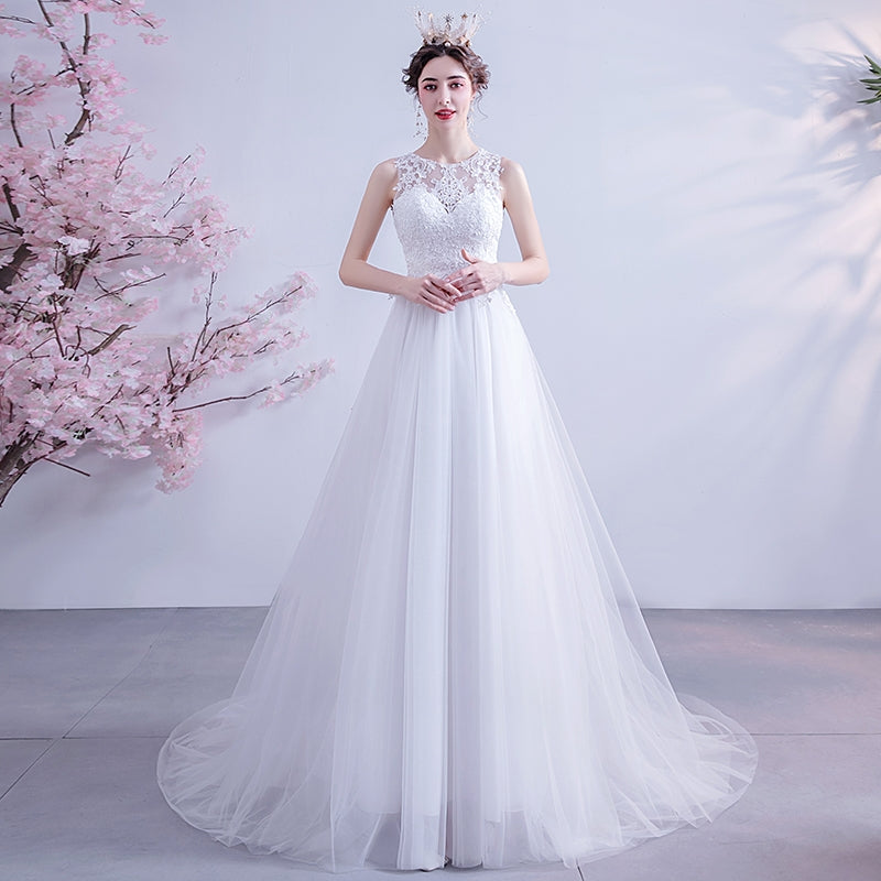 Halter Lace A-Line ROM Gown