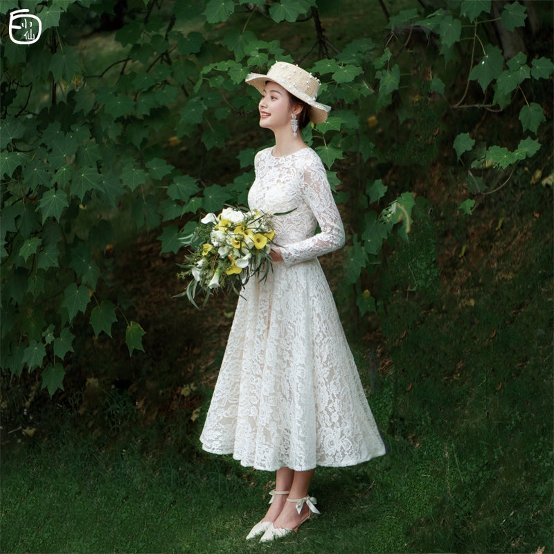 White Fairy: French travel shoot light wedding dress Sen is retro simp Ame_handmadesg White Fairy: French travel shoot light wedding dress Sen is retro simp Ame_handmadesg
