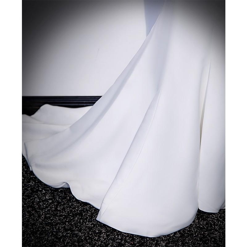 Ruffle-Neck Mermaid ROM Gown