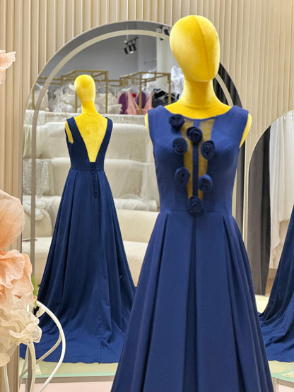 EG-AME-10008 EVENING GOWN PREMIUM FABRIC SIZE M-XXL BUST 84-96 WAIST 68-80