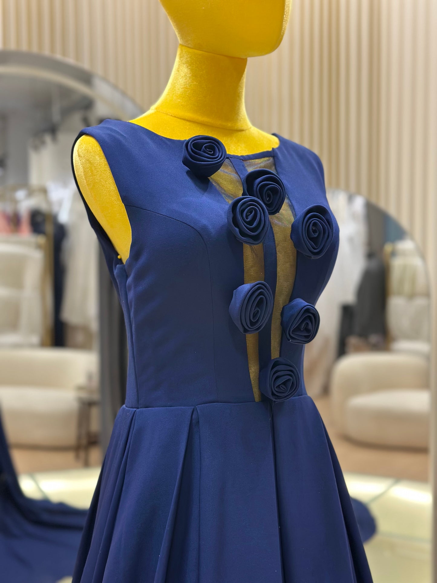 EG-AME-10008 EVENING GOWN PREMIUM FABRIC SIZE M-XXL BUST 84-96 WAIST 68-80