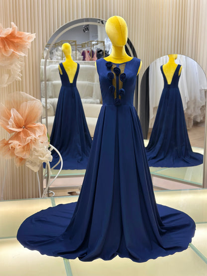 EG-AME-10008 EVENING GOWN PREMIUM FABRIC SIZE M-XXL BUST 84-96 WAIST 68-80