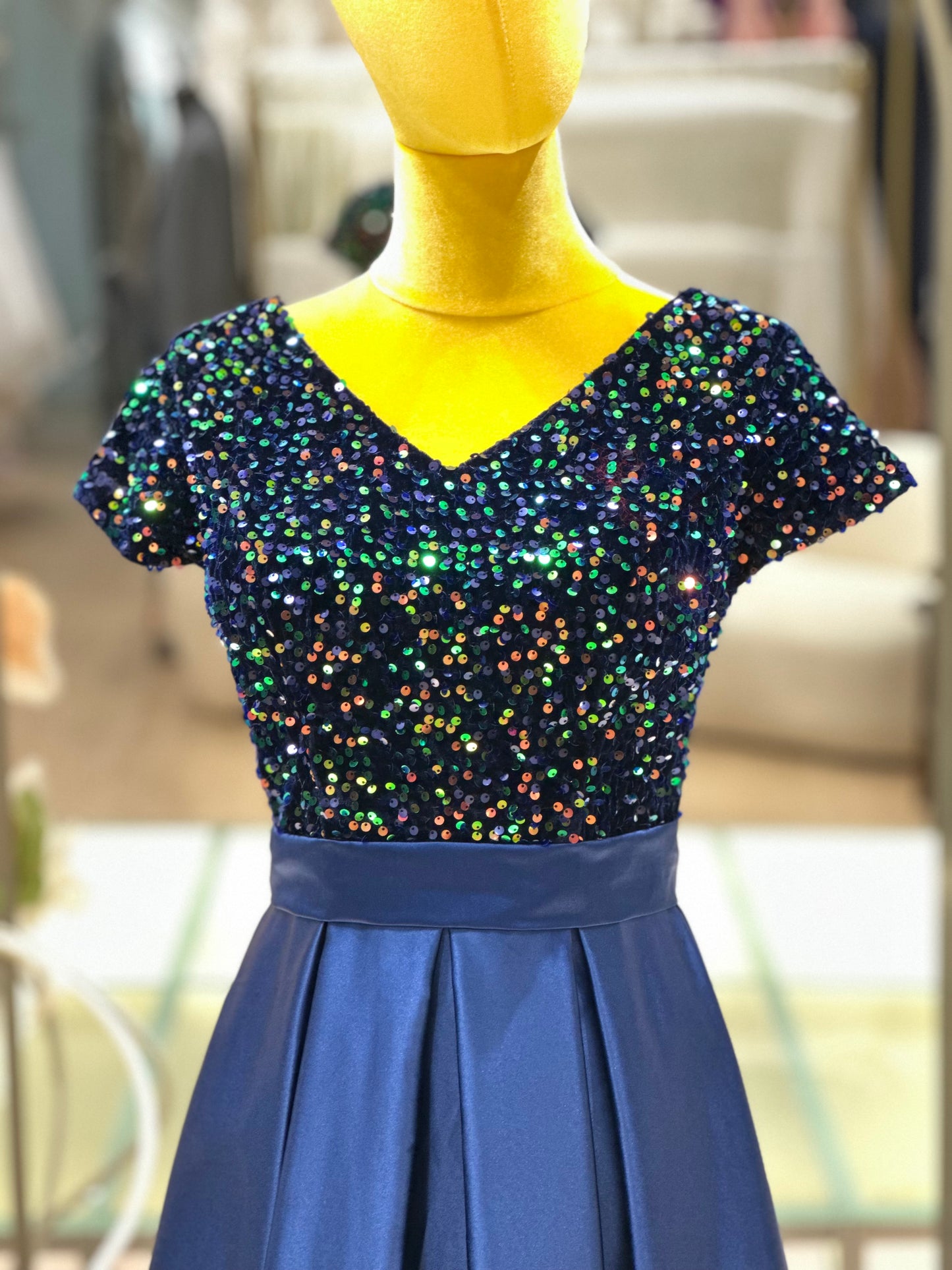 Midnight Sparkle Sequined Evening Gown | Ready-to-Wear
