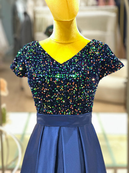 Midnight Sparkle Sequined Evening Gown | Ready-to-Wear