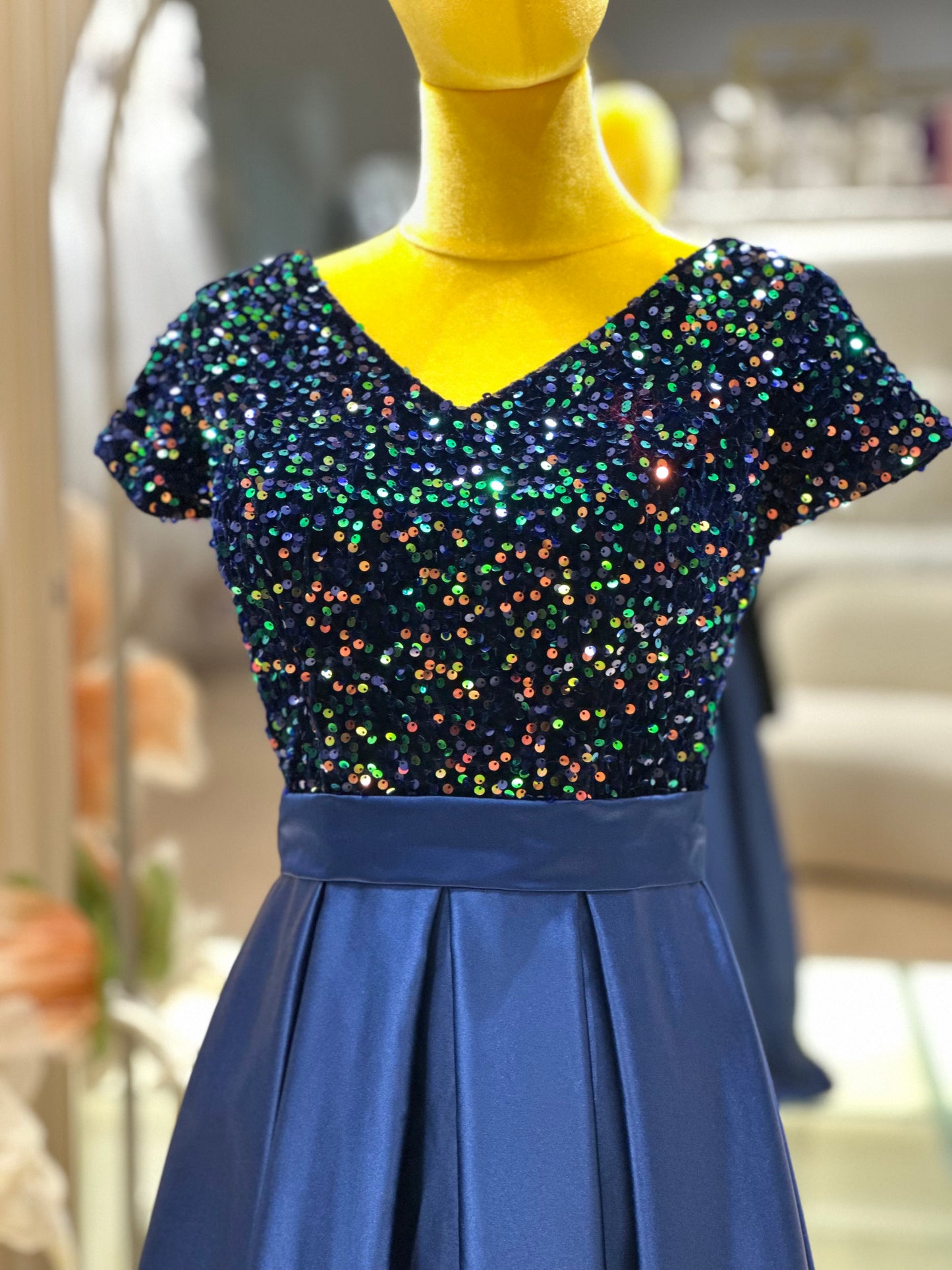 Midnight Sparkle Sequined Evening Gown | Ready-to-Wear