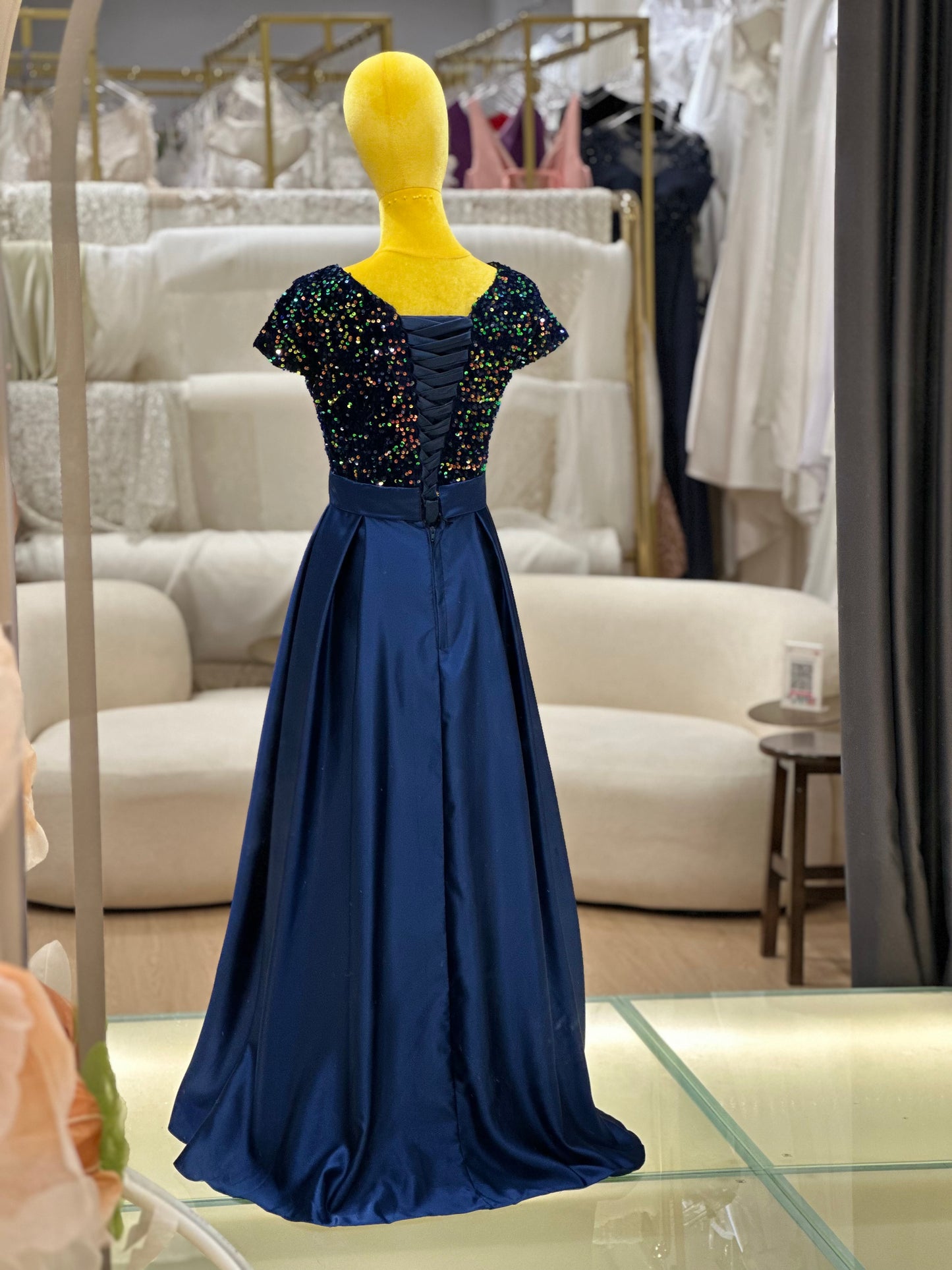Midnight Sparkle Sequined Evening Gown | Ready-to-Wear