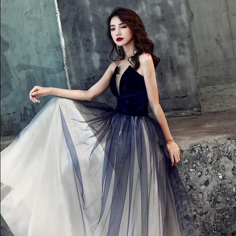 Evening dress skirt female new banquet noble elegant tube top sexy hos – Ame_handmadesg