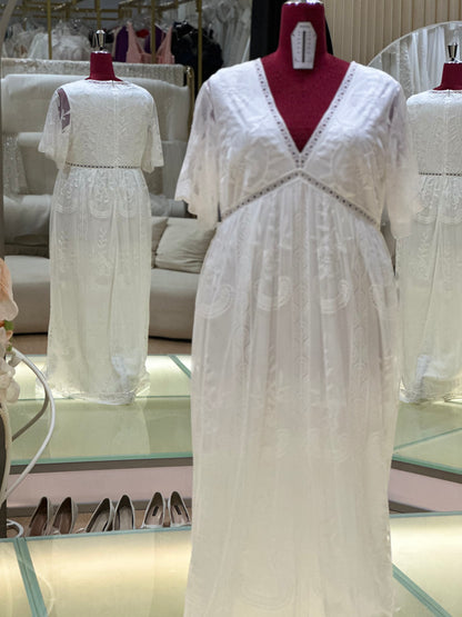 BG-WED-AME-10142 WEDDING GOWN FABRIC FULL LACE BUST 122 WAIST 104