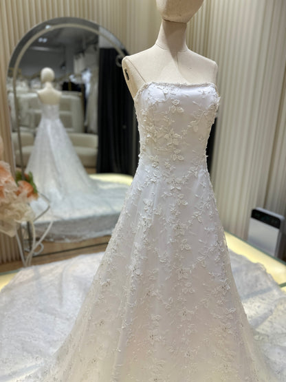 Grandeur Full Lace Cathedral Wedding Gown | Ready-to-Wear