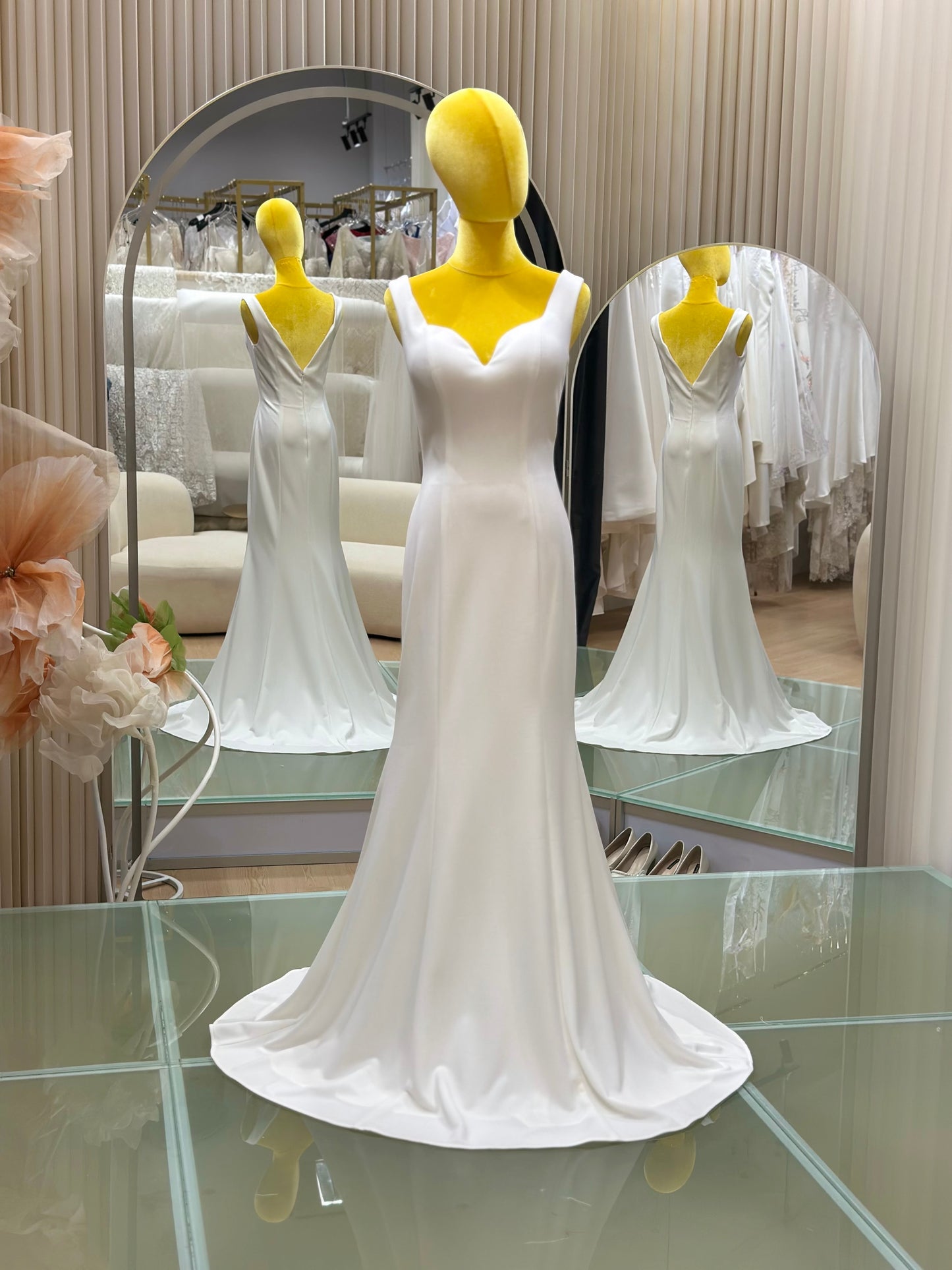 Serenity Pleated Bridal Gown | Ready-to-Wear