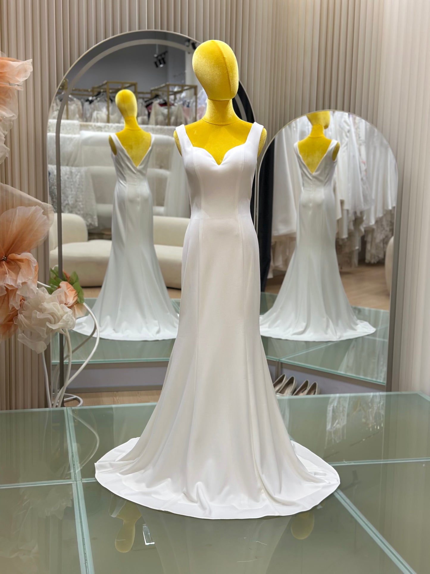Serenity Pleated Bridal Gown | Ready-to-Wear