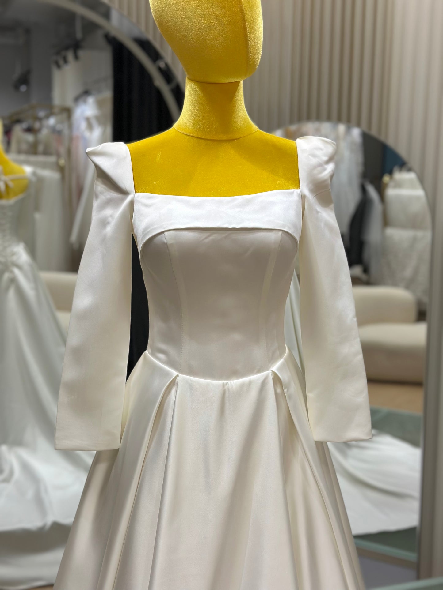 Ethereal Grace Pleated Wedding Gown | Ready-to-Wear