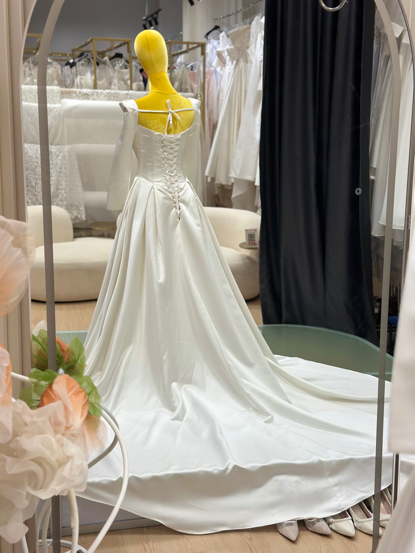 Ethereal Grace Pleated Wedding Gown | Ready-to-Wear