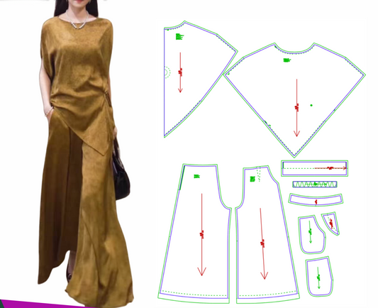 Bock Sewing Pattern for Chinese Retro Suit – XS to 6XL