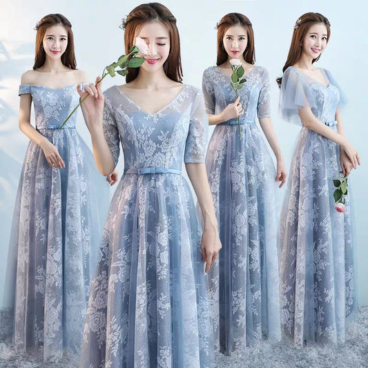 Bridesmaid dress new bridesmaid dress long sister dress wedding slim banquet evening dress fairy dream