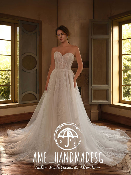 Ethereal Grace — A Timeless Handcrafted Bridal Gown