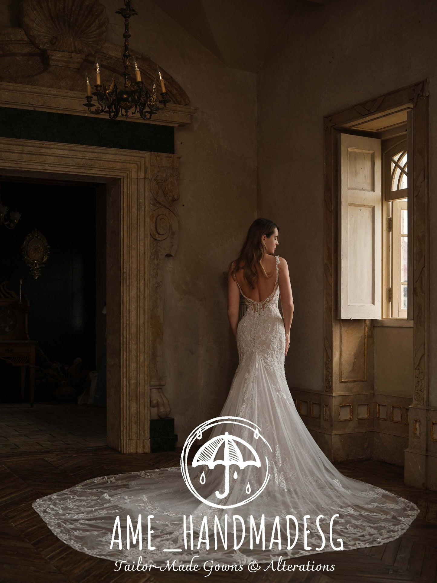 Whispered Romance: An Illusion Lace Mermaid Bridal Gown