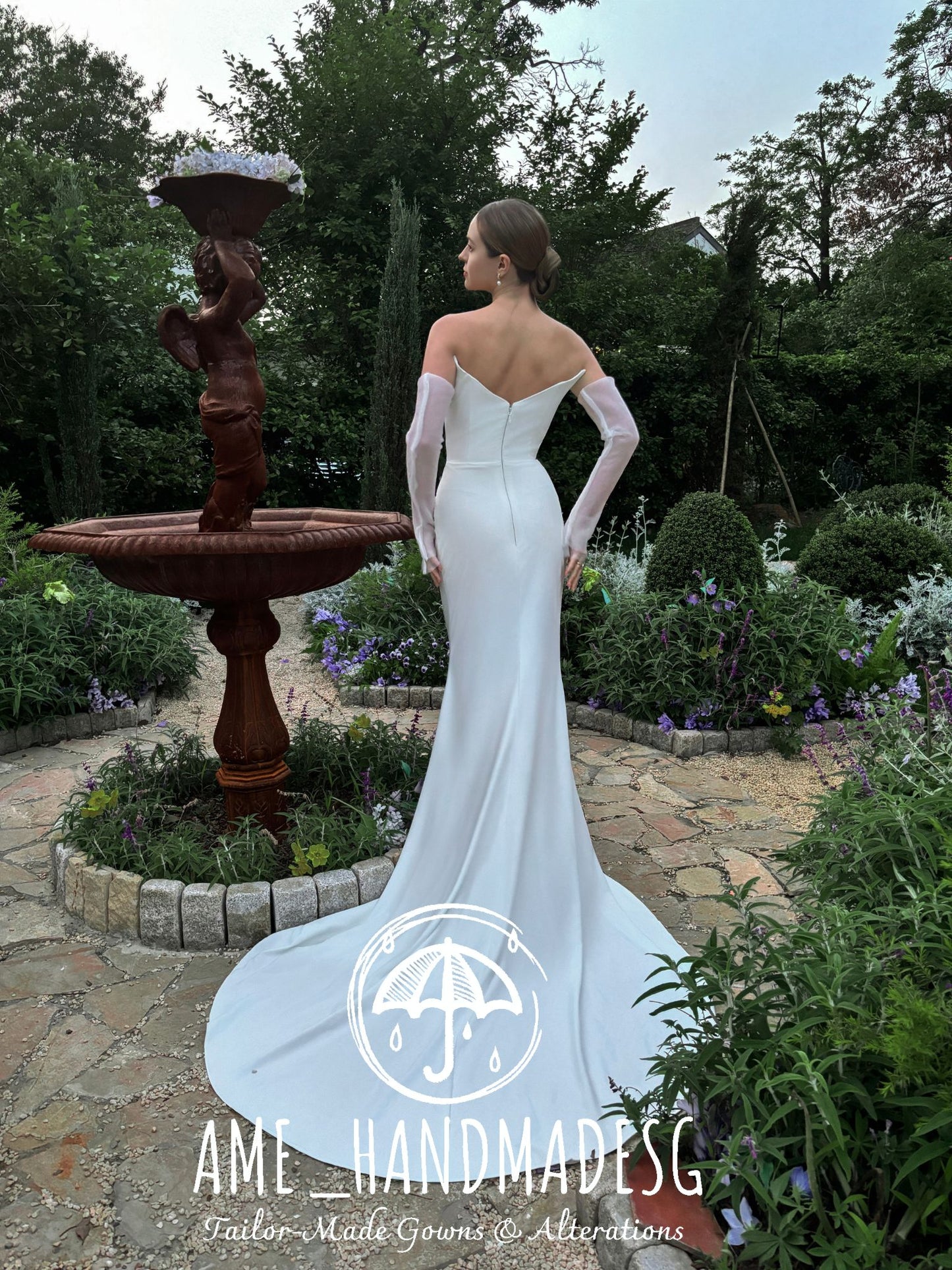 Pure Poise: A Modern Minimalist Bridal Gown