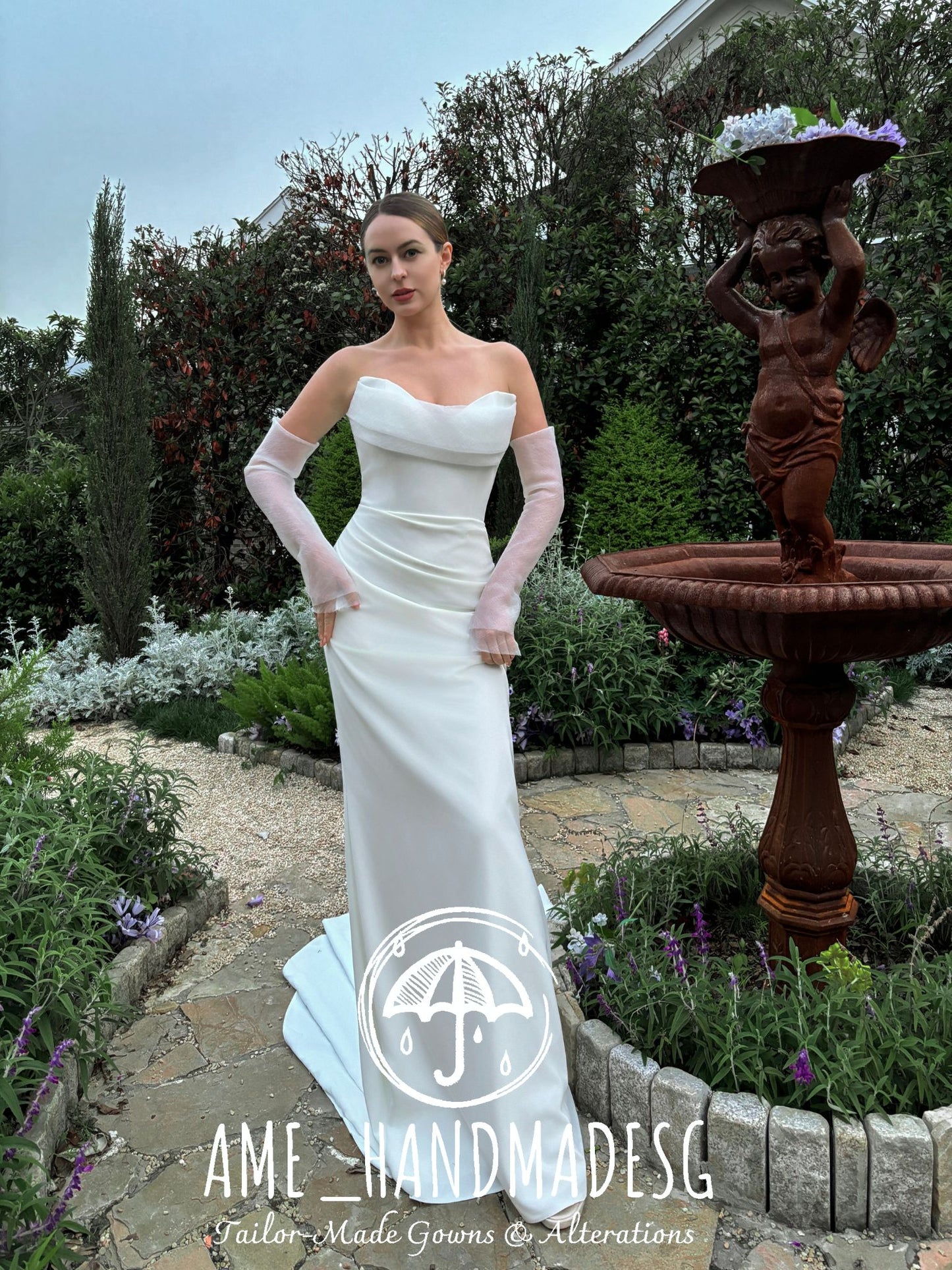 Pure Poise: A Modern Minimalist Bridal Gown