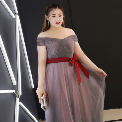 Open Shoulders Evening Dress