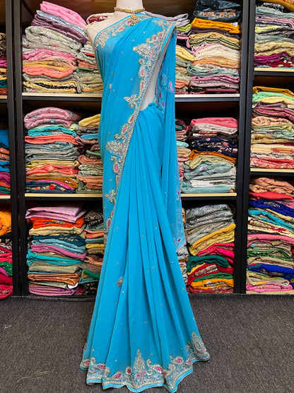 Kashmir Wool Sari Shawl