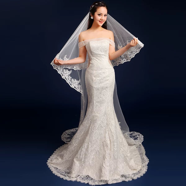 Silhouette Braid Wedding Veil Accessory