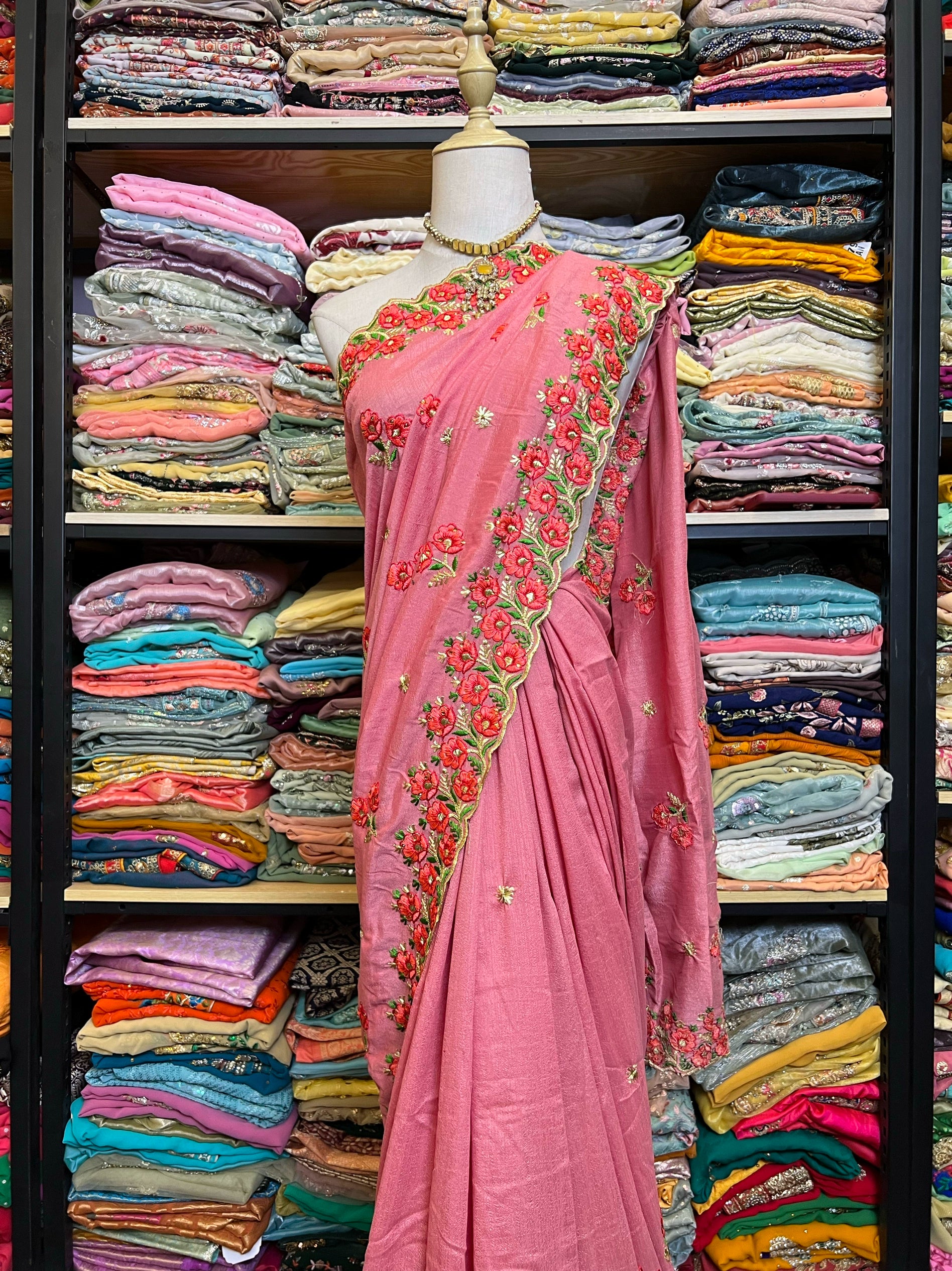 Indian Beaded Sari Wedding dress