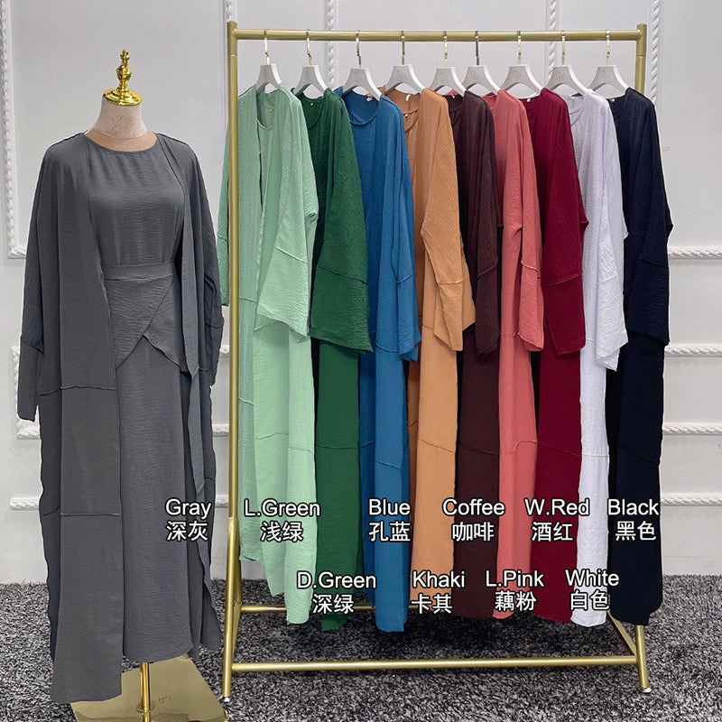 Elegant High-End Ethnic Arabic Long Skirt Dress from Malaysia