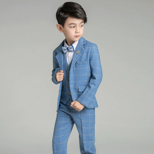 Boys' Classic Suit Set: Korean Style Piano Performance Outfit