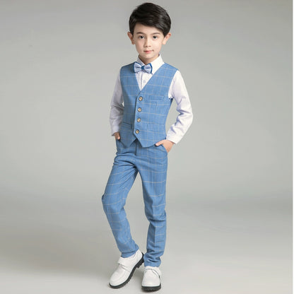 Boys' Classic Suit Set: Korean Style Piano Performance Outfit