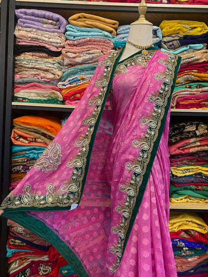 Luxury Silk Saree Embroidered